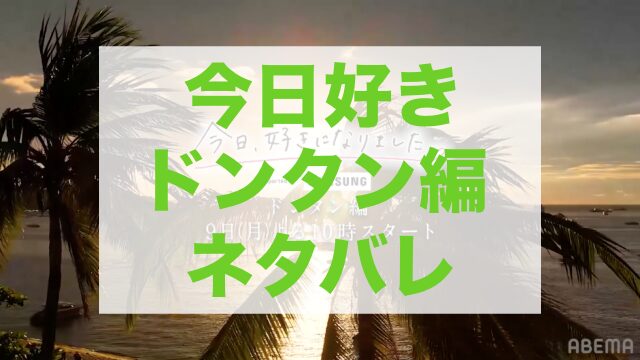 今日好きドンタン編