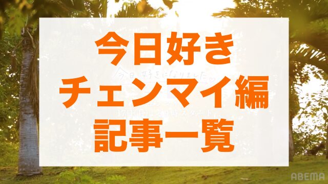 今日好きチェンマイ編