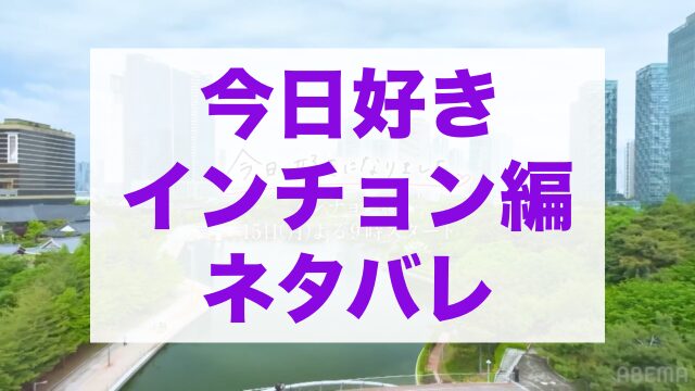 今日好きインチョン編